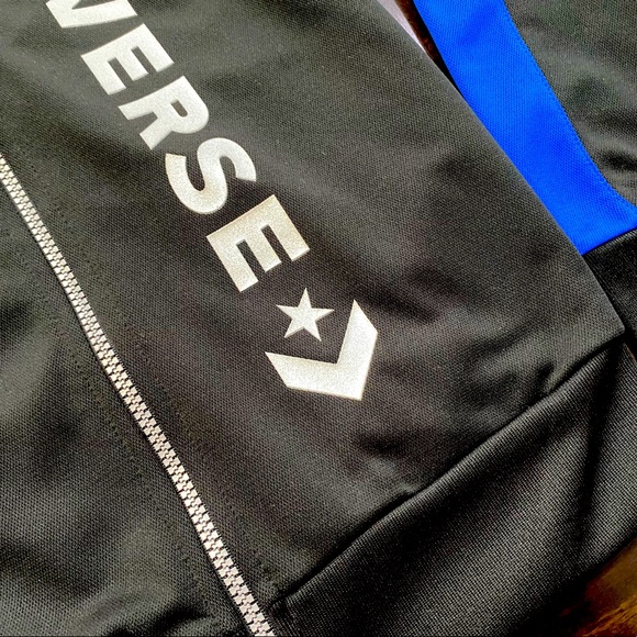 BOYS BLACK LOGO ZIP-UP TRACK JACKET SIZE - Picture 3 of 10